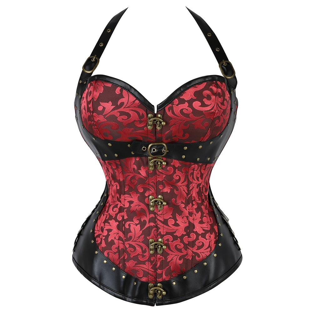 Corset Luxury Sexy Lingerie Underwear Gothic Corsets Lingerie Tops Shapewear and Bustiers Leather Corsetlet Slim Hot Sale