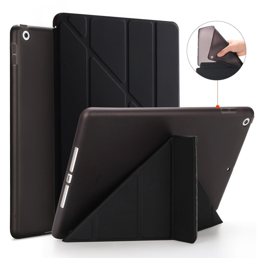Case Cover for iPad 9.7 2017, GOLP PU Leather Magentic Smart Cover Soft