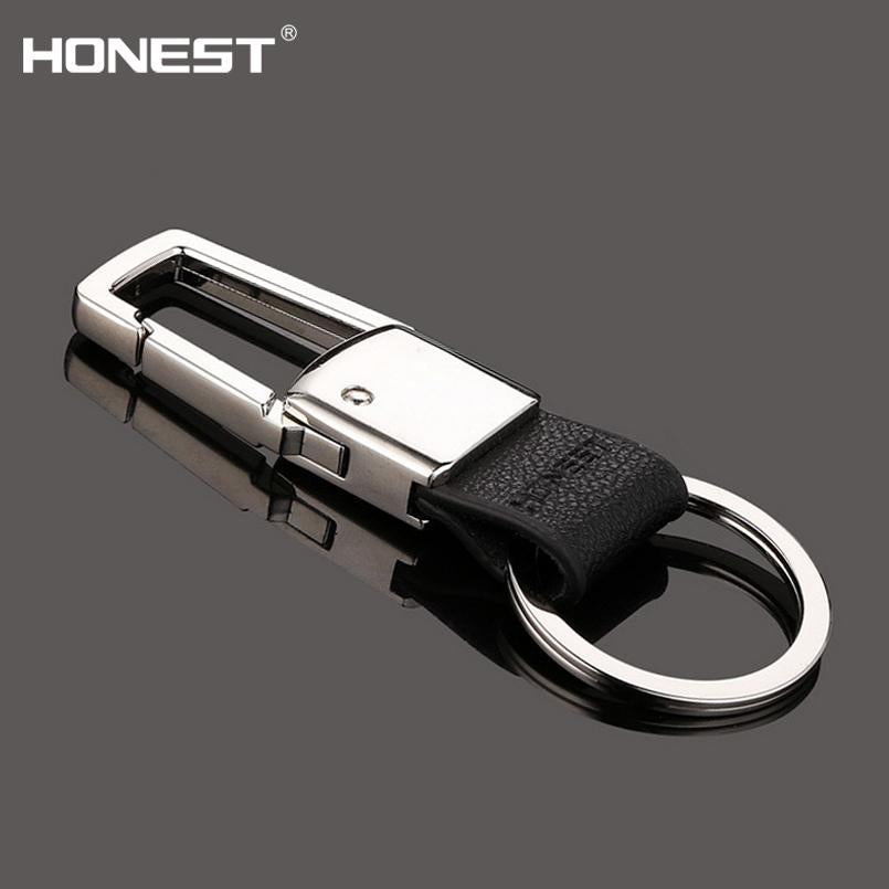 HONEST Alloy Genuine Leather Key Chains