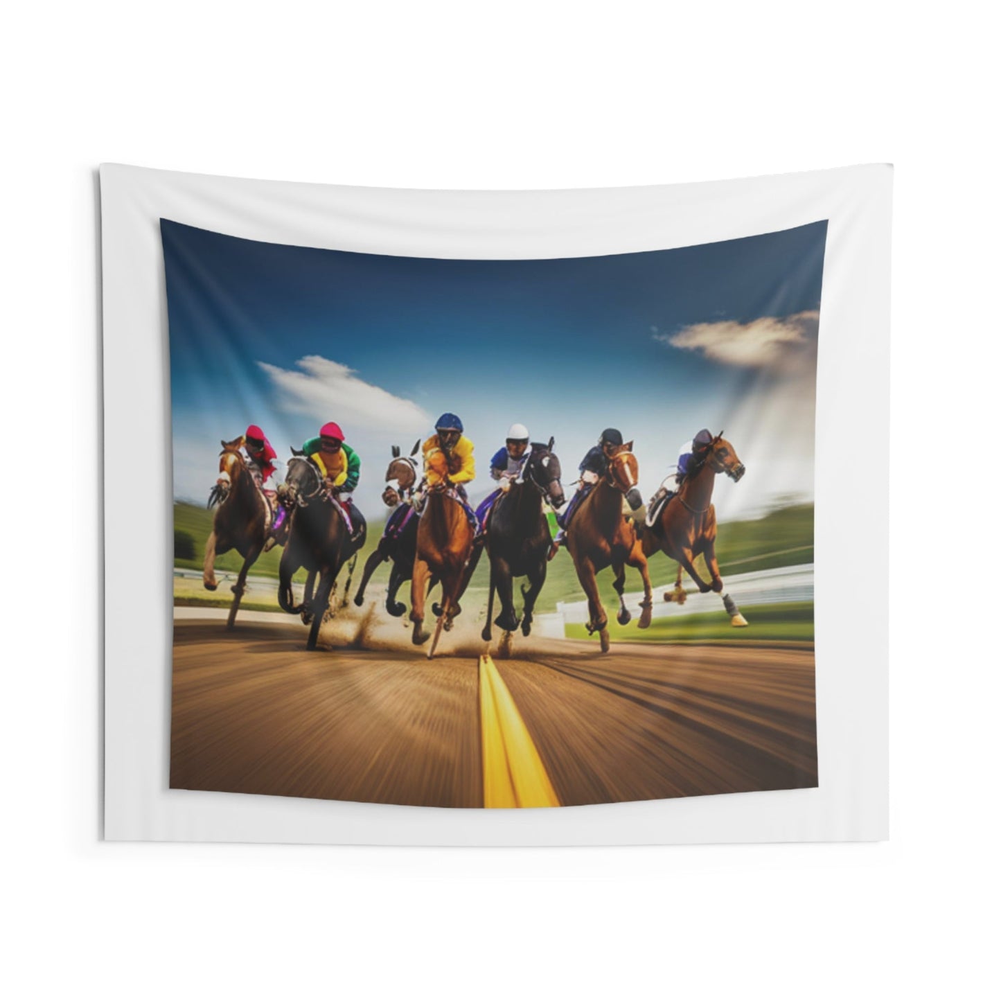 R_RH Day At The Races Indoor Wall Tapestries