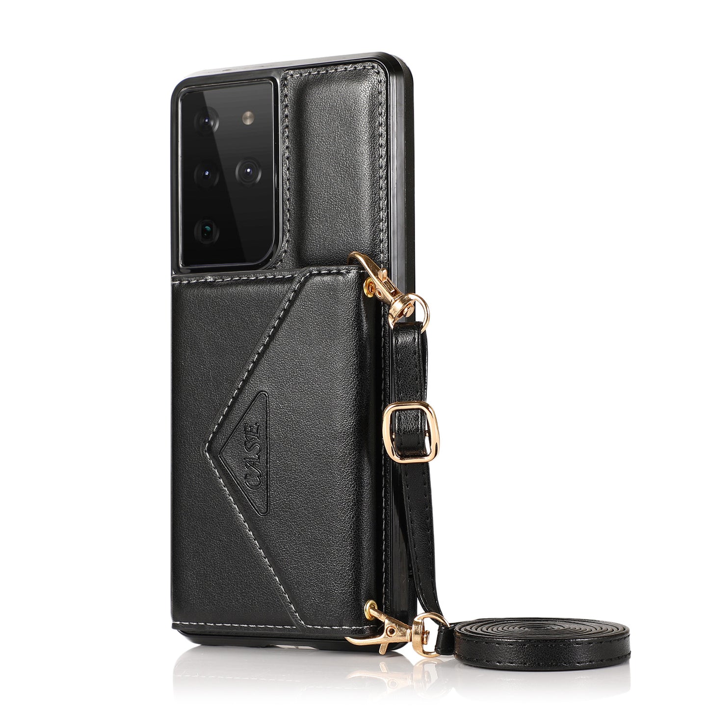 For Samsung S22ultra Mobile Phone Shell Diagonal S20FE Card Leather Case Note20 Multifunctional Protective Cover