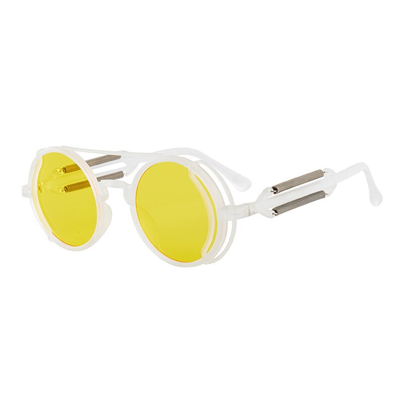 Steampunk Sunglasses UV400 High Quality  Colored Lenses Glasses Men Women