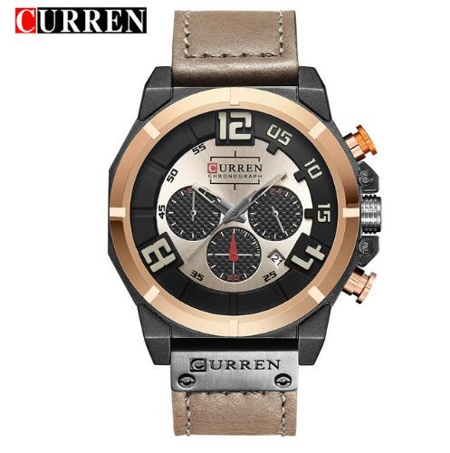 CURREN Quartz watches Men Leather Wrist Watch