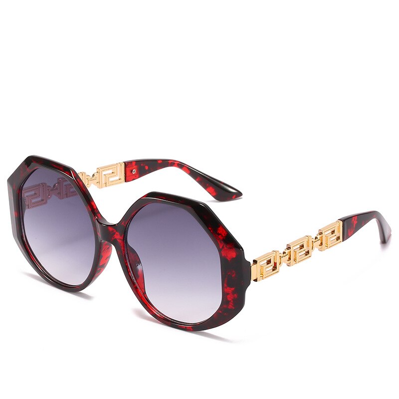 Fashion Big Frame Polygonal Ladies Sunglasses Retro Street Shooting Sunglasses