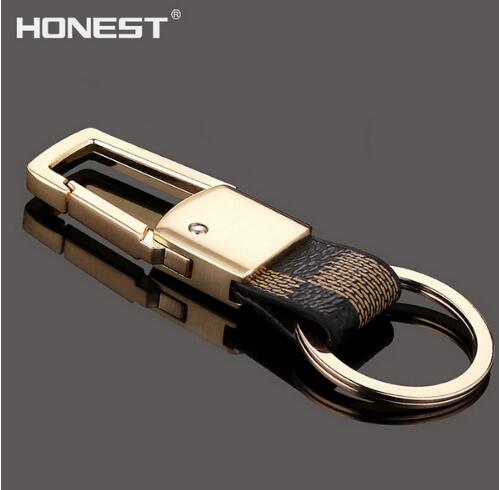 HONEST Alloy Genuine Leather Key Chains