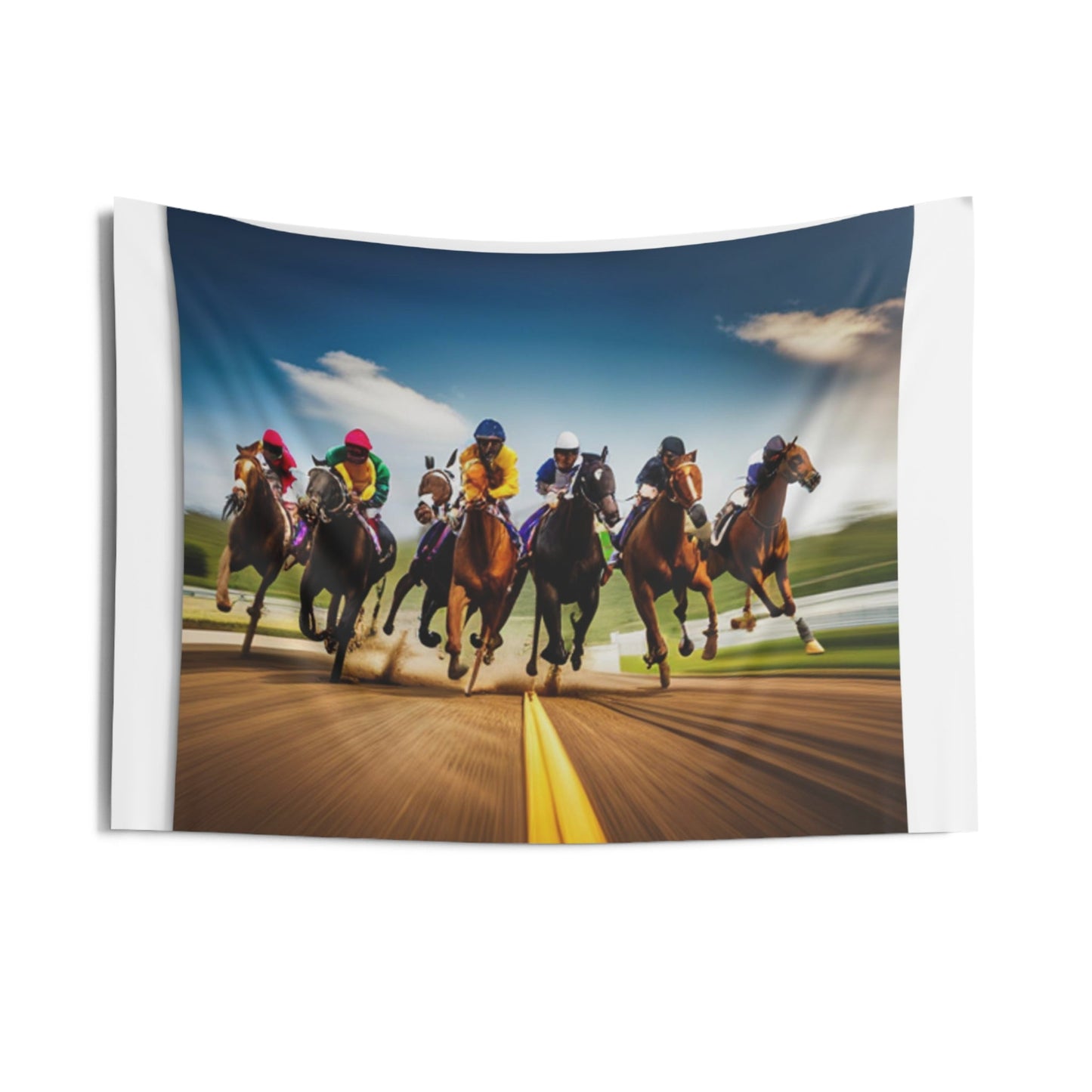 R_RH Day At The Races Indoor Wall Tapestries