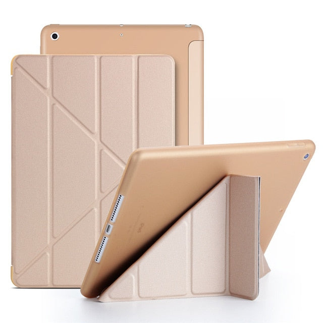 Case Cover for iPad 9.7 2017, GOLP PU Leather Magentic Smart Cover Soft