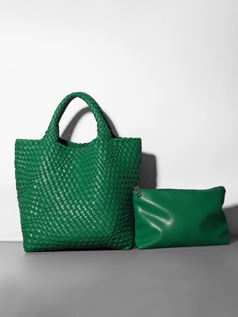 Soft leather bucket bag, Tote shoulder bag, woven cross-border dumpling bag, bags, niche design bag