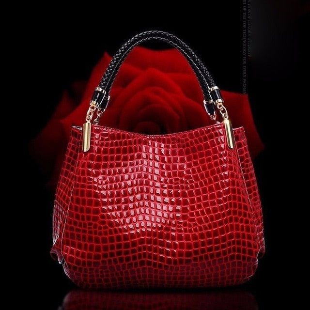 Women's Handbags PU Leather Crocodile Pattern shoulder Bags