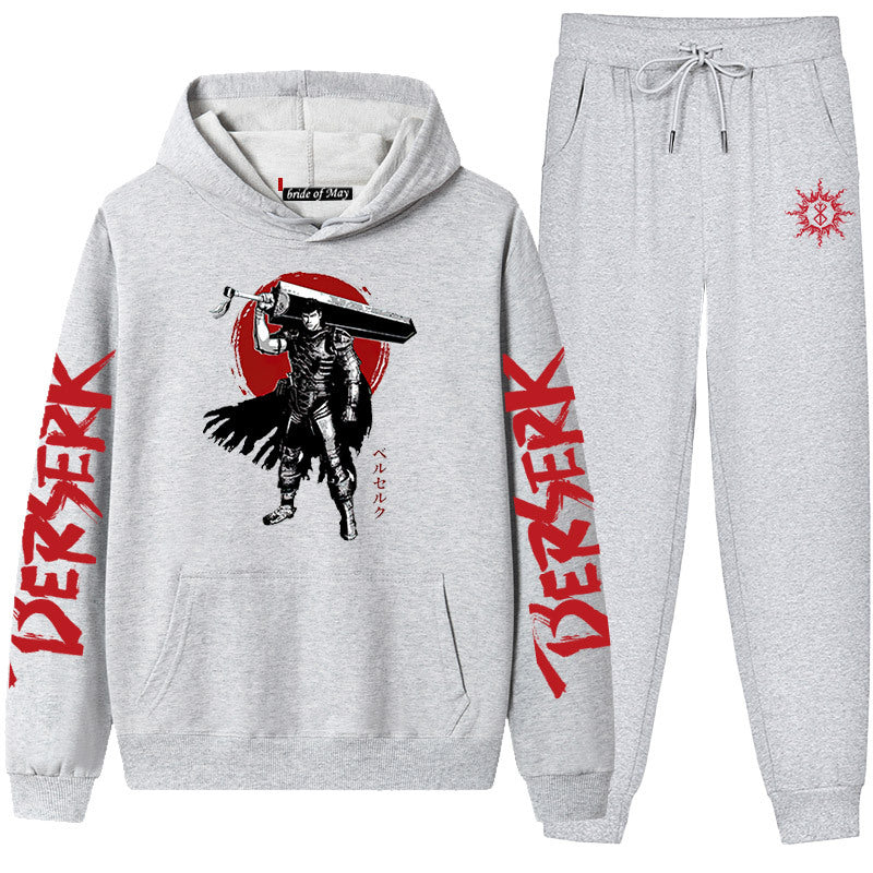Bersek Sword Wind Legend Sweatshirt Leggings Hooded Suit Men And Women 2pcs Sets