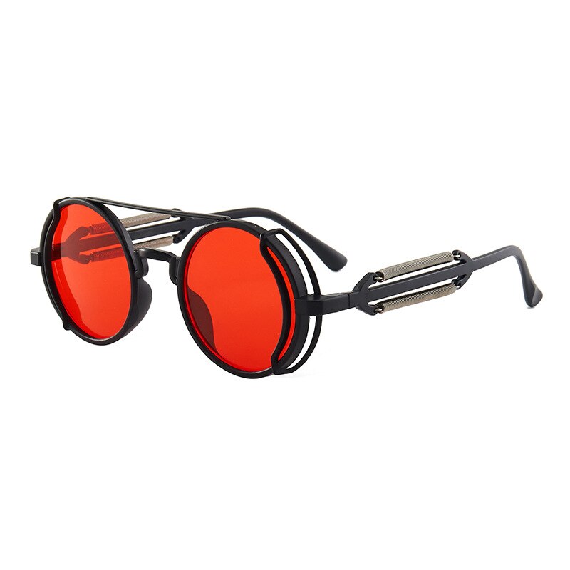 Steampunk Sunglasses UV400 High Quality  Colored Lenses Glasses Men Women