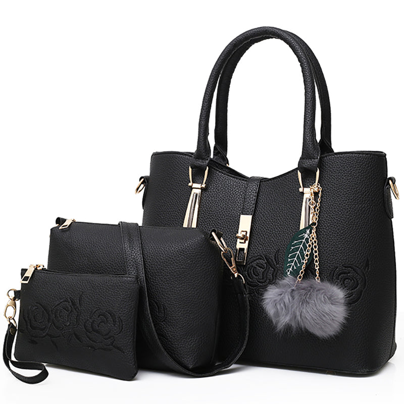 3pcs Leather Bags Handbags Women Famous Brand Shoulder Bag Female Casual