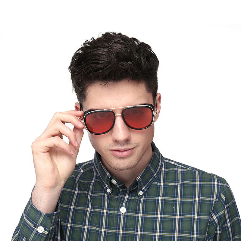 Square Sunglasses Steampunk Men Women Fashion Glasses