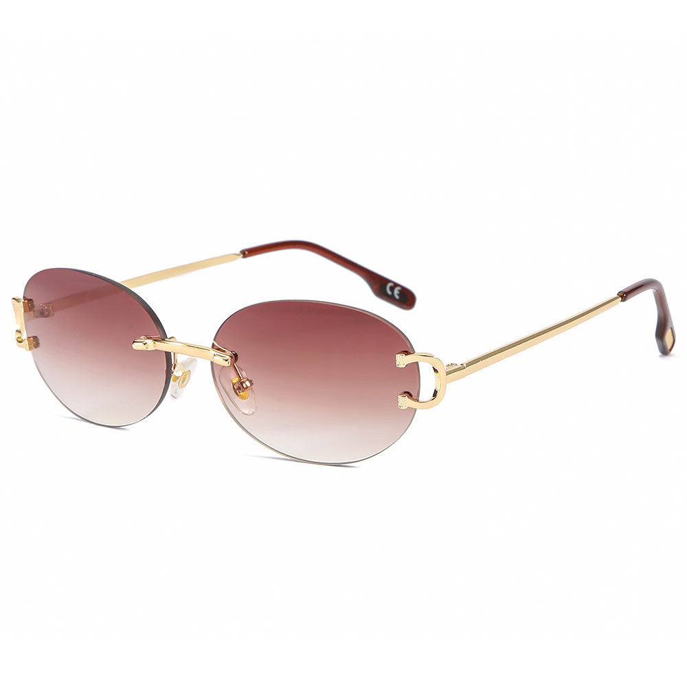 New Avant-Garde Glasses Square Siamese Sunglasses Personality Men And Women