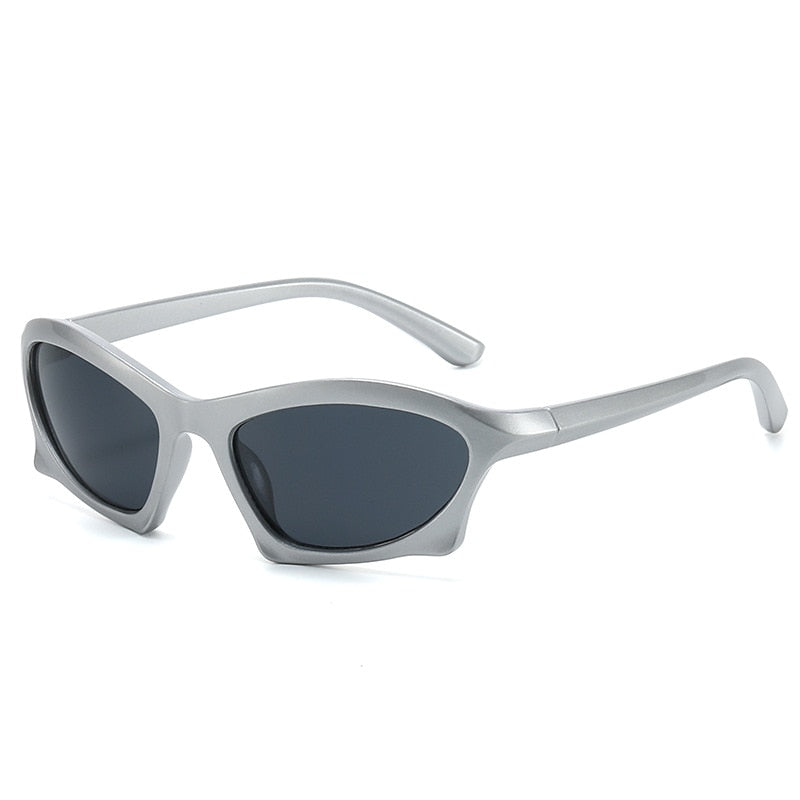 Y2k Goggle Sunglasses Men Women Brand Design Vintage Mirror Sport Trends