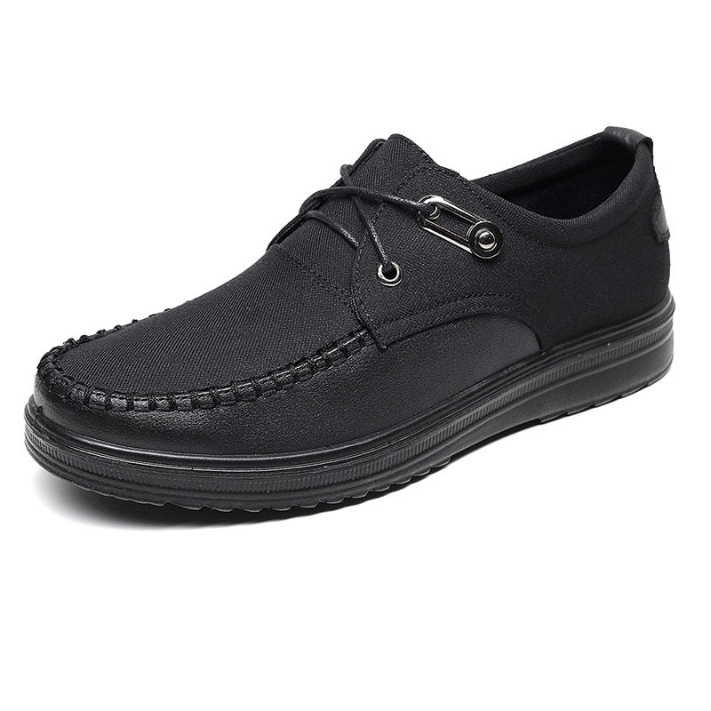 Casual Shoes Fashion Leather Shoes for Men Spring Flat Shoes Driving Sneakers