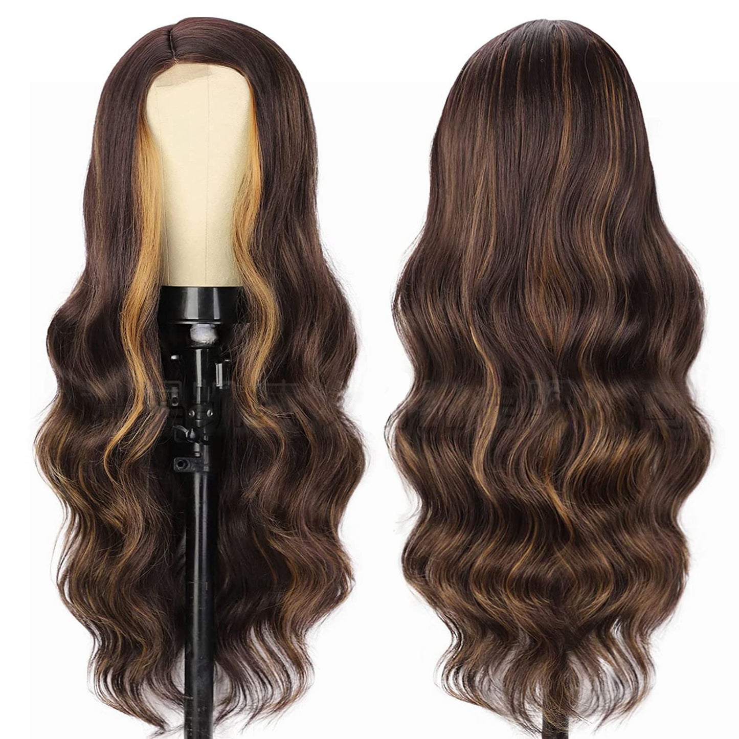 European and American Wigs With Long Curly Hair, Women's Front Lace Wigs, High-Temperature Silk Wigs, and Headsets