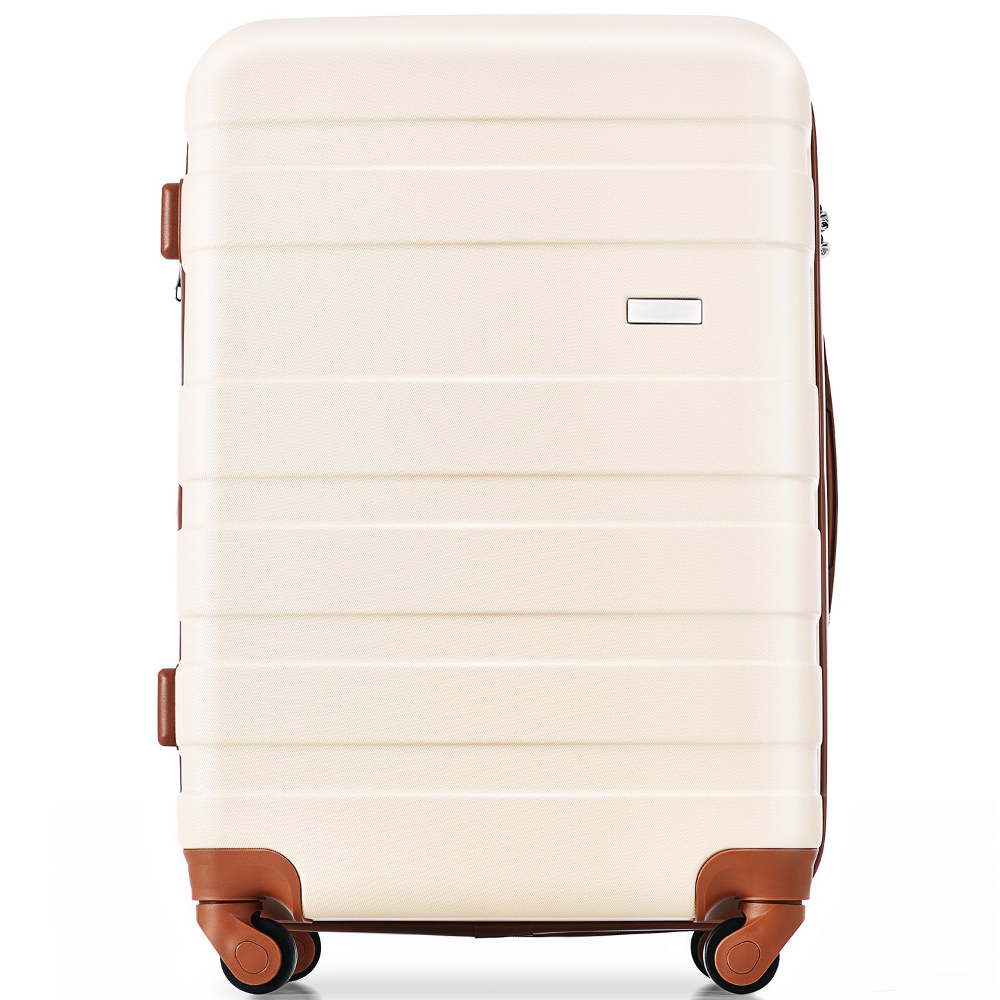Luggage Sets 4 Piece  ivory and brown