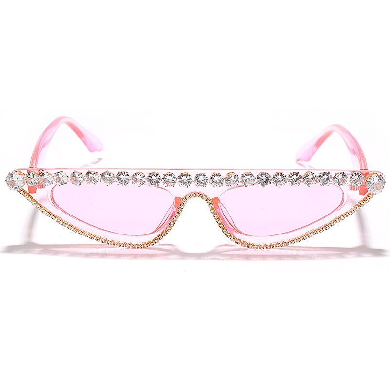 Cat Eye Sunglasses Women Luxury Diamond Sunglasses Men Small Glasses Ladies Vintage