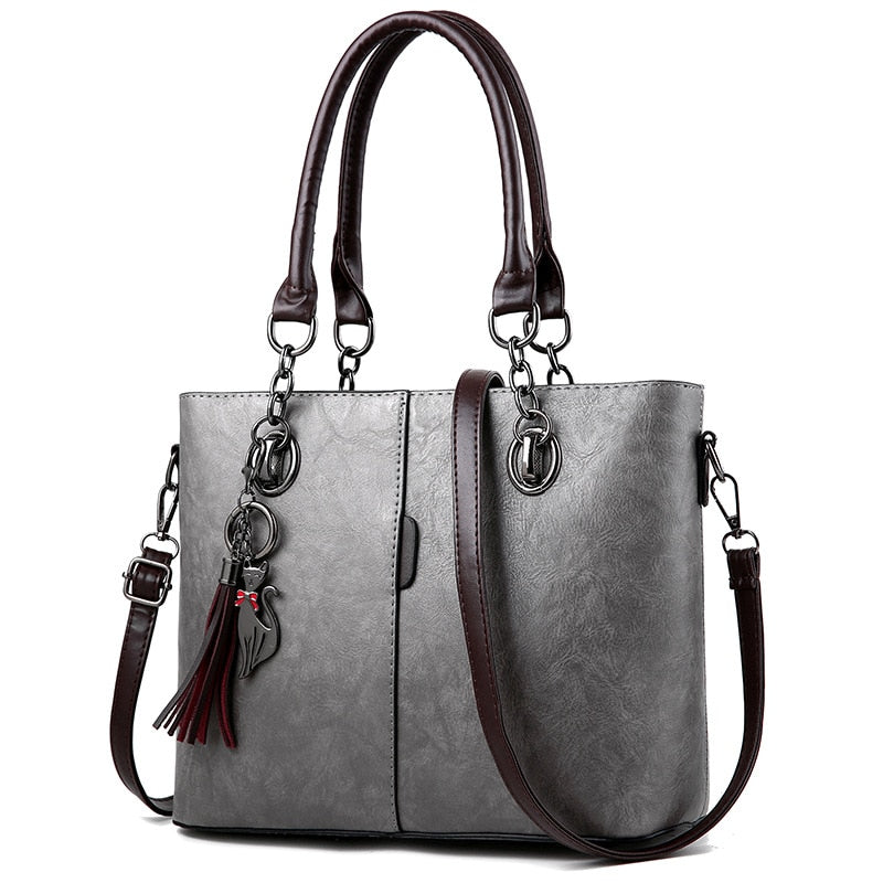 Women Bag Vintage Casual Tote Fashion Women Messenger Bags Shoulder student Handbag Purse Wallet Leather