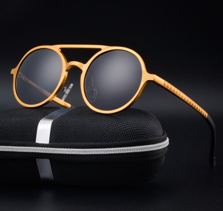 Retro Aluminum Magnesium Sunglasses Polarized Vintage Eyewear Accessories Women
