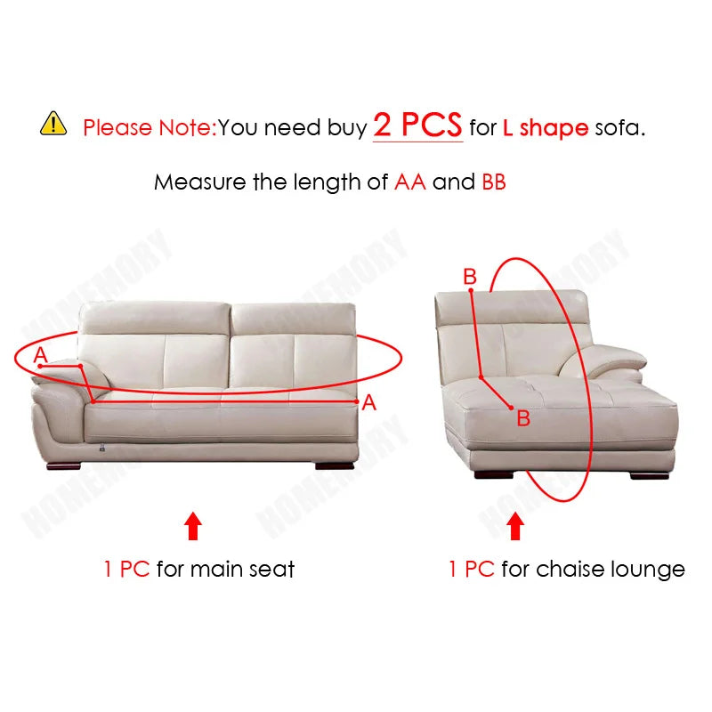 Plush Sofa Cover Velvet Elastic Leather Corner Sectional For Living Room Couch Covers Set Armchair Cover L Shape Seat Slipcovers