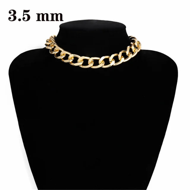Choker Necklace Collares Vintage Chunky