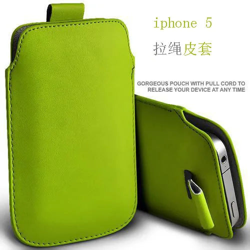 Leather Pouch Coque For iPhonePocket Rope Holster