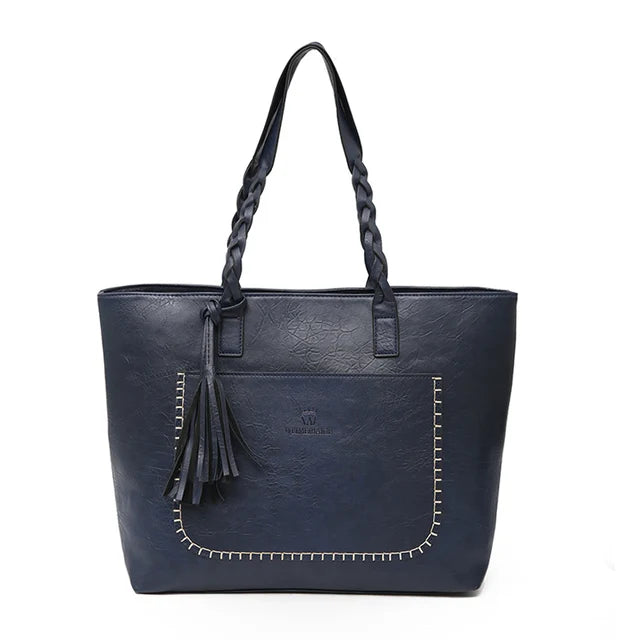 Women Messenger Bags With Tassel Large Capacity Women Bags Shoulder Tote Bags Famous Designers PU Leather Handbags