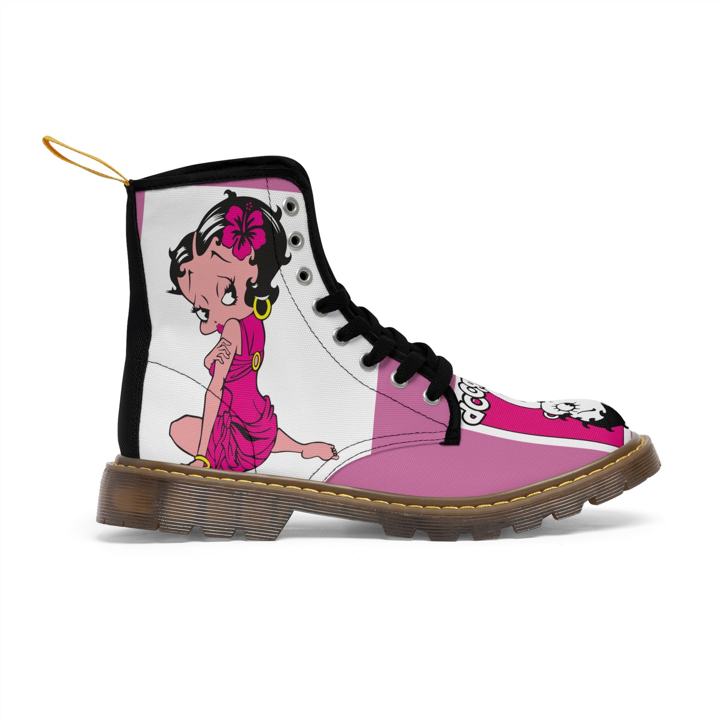 Women's Canvas Pink Boots