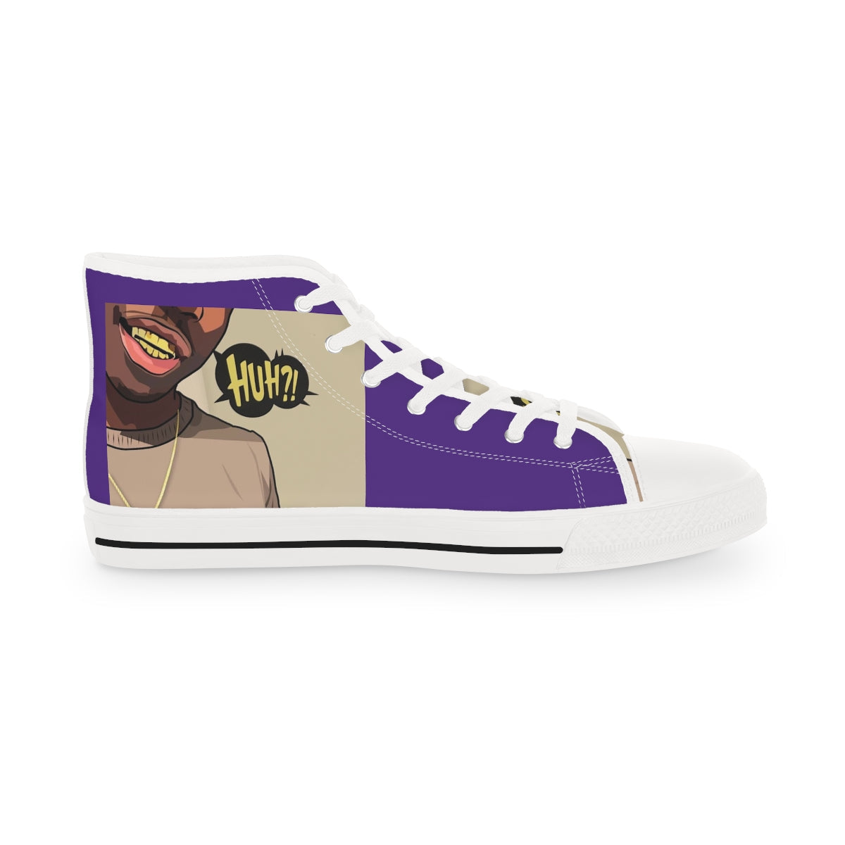 Purple Men's High Top Sneakers