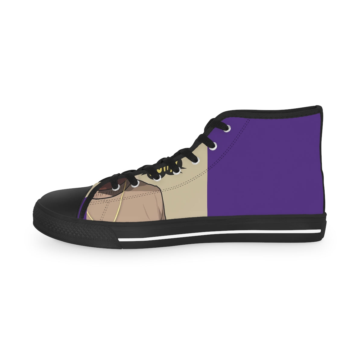 Purple Men's High Top Sneakers