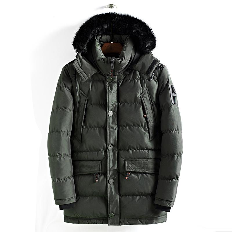 New Men Winter Jacket Long Parka Coats Casaco Jaqueta Masculino Thicken Warm Cotton Outerwear Fur Collar Coat Parkas Chaqueta