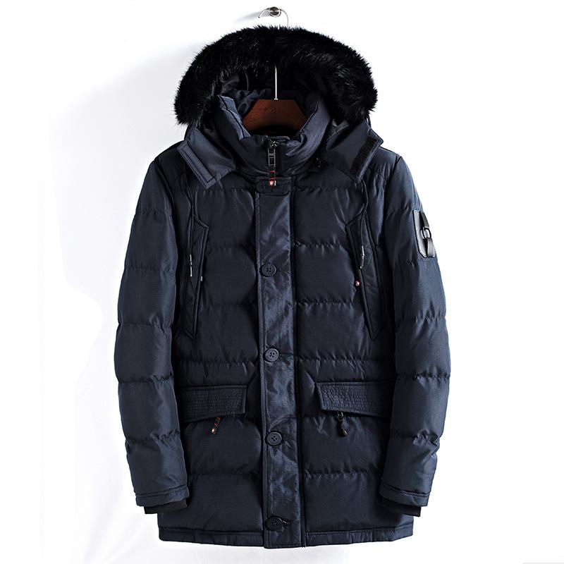 New Men Winter Jacket Long Parka Coats Casaco Jaqueta Masculino Thicken Warm Cotton Outerwear Fur Collar Coat Parkas Chaqueta