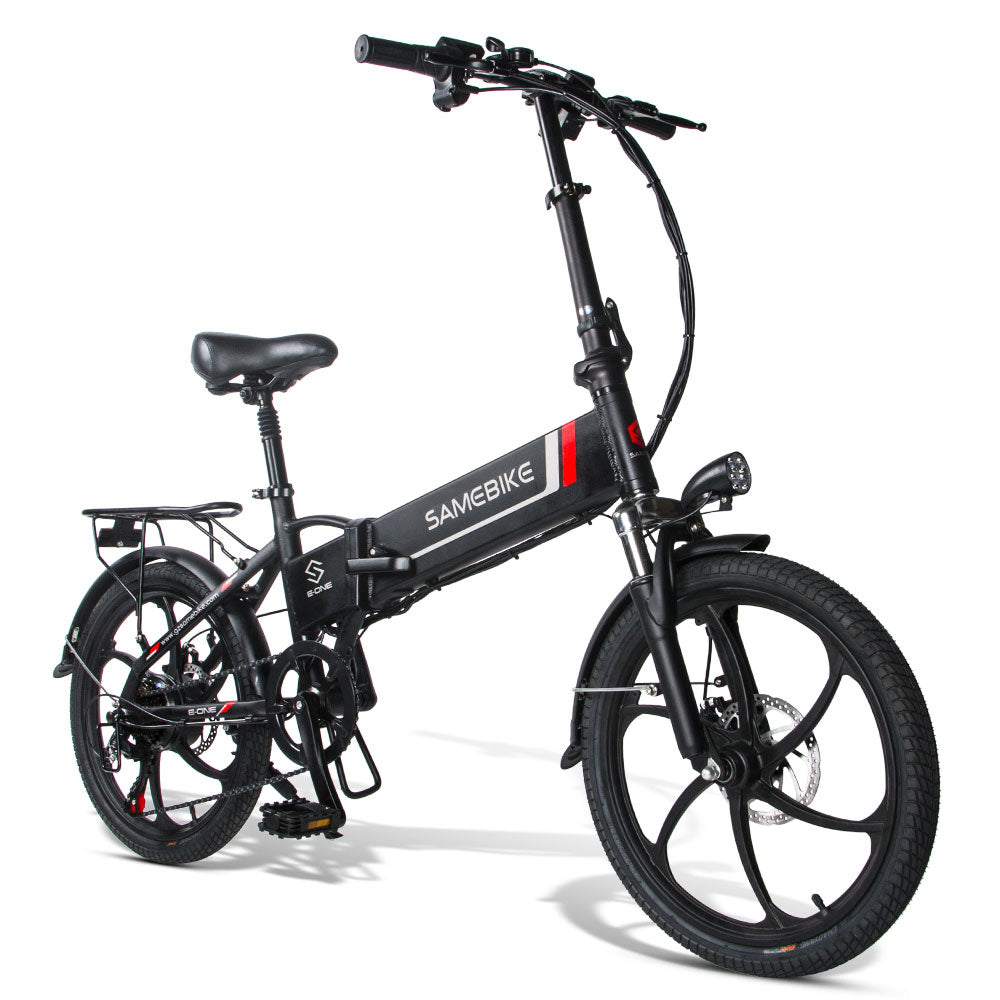 [US EU Stock]Samebike 20LVXD30 Smart Folding Electric Moped Bike Bicycle 350W 20 Inch Tire 10Ah Battery